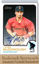 2022 Topps Heritage Minor League #ROA-TM Tyler McDonough Real One Autographs