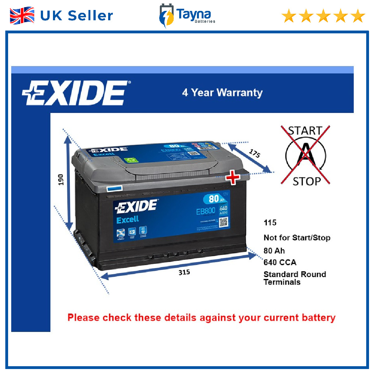 Battery fits JEEP COMMANDER CHEROKEE LIBERTY WRANGLER GRAND CHEROKEE 115