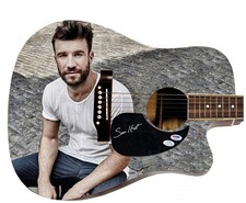 Sam Hunt Signed 1:1 Signature Edition Graphics Photo Guitar ACOA PSA