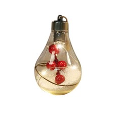Image of CLEAr CHRistmas Ball Ornaments with LED Lights, Plastic