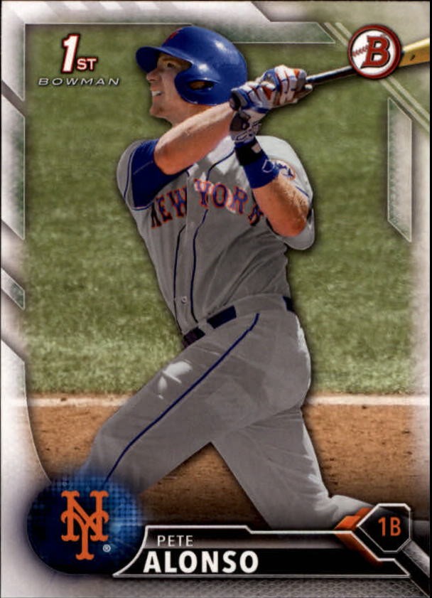 2016 Bowman Draft #BD92 Pete Alonso RC Rookie Mets Orioles