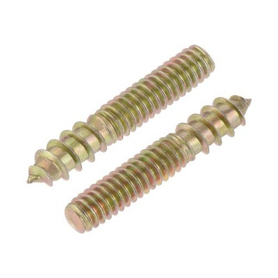 5/32-32 x 7/8'' Hanger Bolts Double Head Dowel Screw for Wood Furniture 50pcs