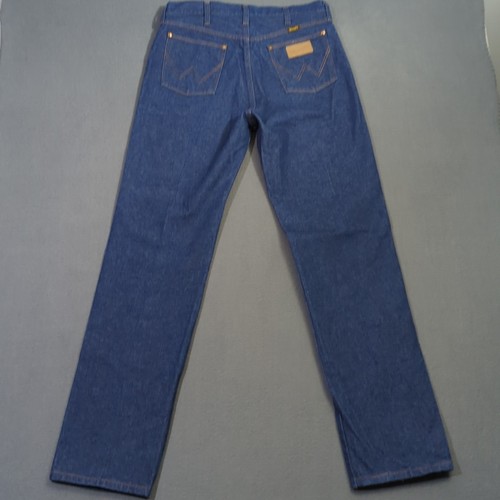 Wrangler Jeans Uomo 34x34 Vestibilità 32x34 Blu 13MWZ Taglio Cowboy Western Denim - Foto 2 di 11