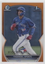 2023 Bowman Chrome Prospects Orange Refractor 7/25 Yhoangel Aponte #BCP-110 uy9