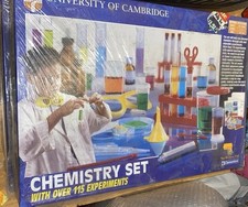 CHEMISTRY SET - UNIVERSITY of CAMBRIDGE Over 115 EXPERIMENTS New and Sealed