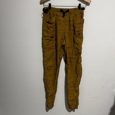Kathmandu Youth Hiking Pants Utility Cargo Travel Size 14 Years Mustard