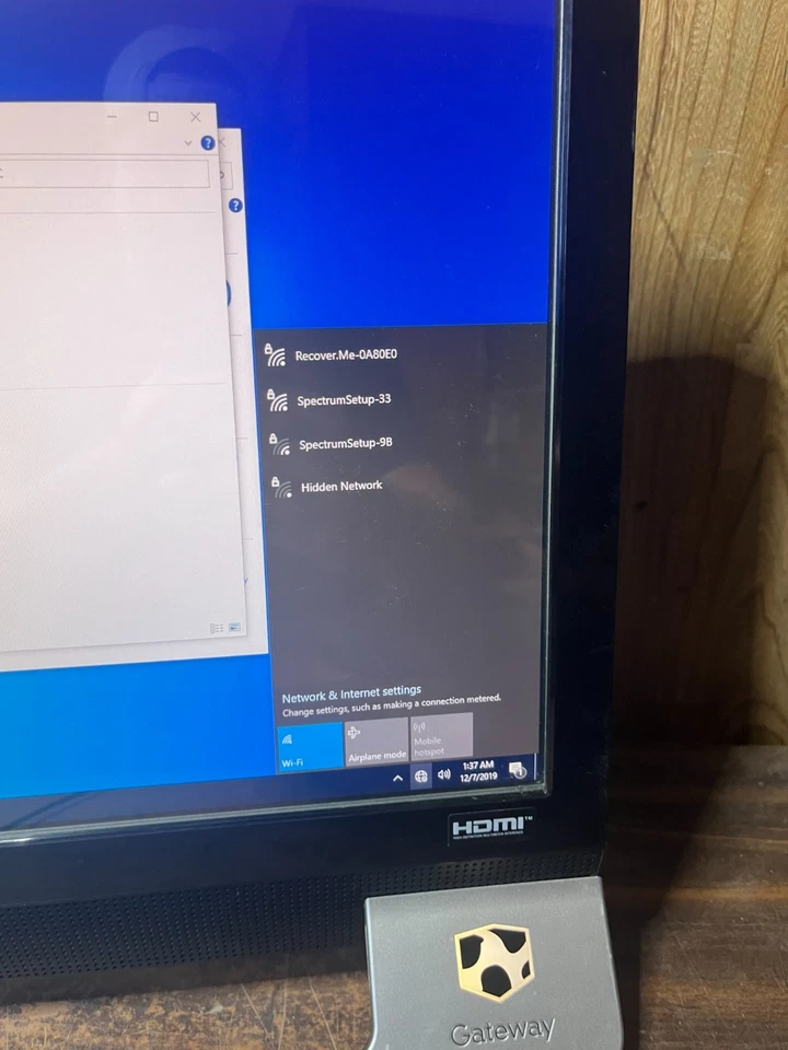 Gateway All-In-One 21.5" Touch PC ZX4971G Intel Core i3-2120 6GB 1TB Win 7 PRO - Image 4 of 4