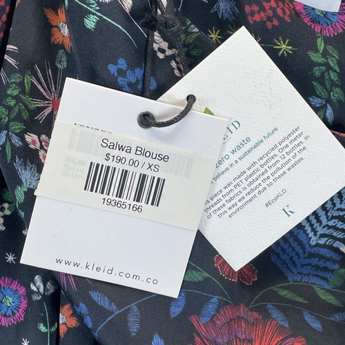 Kleid for Her Salwa Bluse - Damen XSmall One-Shoulder Floral Top mit Flechtgürtel - Bild 4 von 7