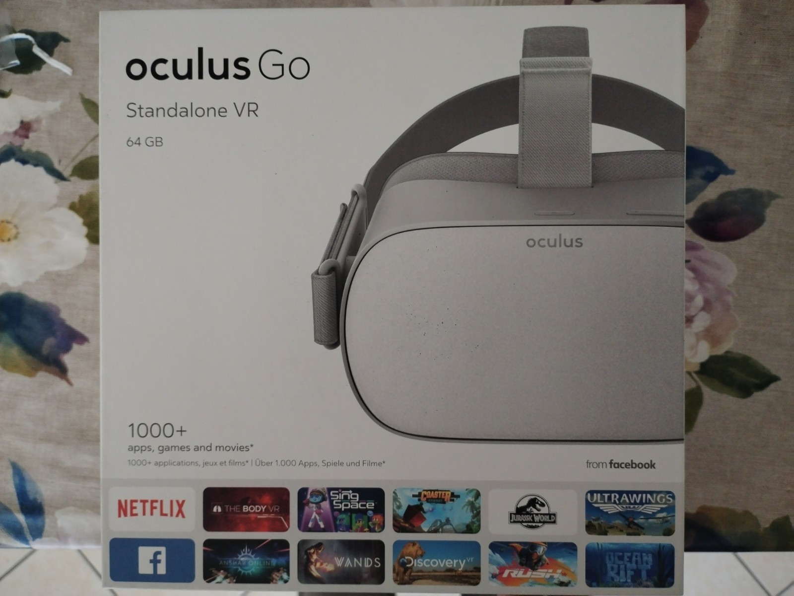 Oculus Go visore VR realtà virtuale standalone, cuffie VR grigio
