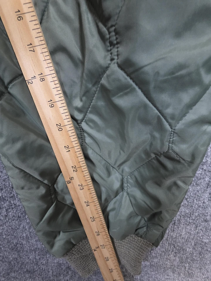 Pantalones forradores vintage USAF CWU-9/P para hombre grandes verdes salvia acolchados aislados de vuelo Foto 4 de 4