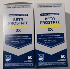 2X Rite Aid Beta Prostate Advanced 3X Prostate Support 60 Caplets Each Exp 5/27