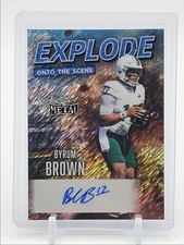 BYRUM BROWN 2026 LEAF METAL EXPLODE SCENE DARK BLUE SHIMMER AUTO /5 Q0859