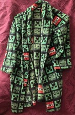 Minecraft 2022 Bathrobe Child Size 10 With Tie