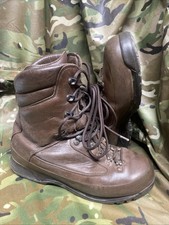 Genuine British Army Issue Brown Karrimor Boots!size 10 Wide! Grade 1