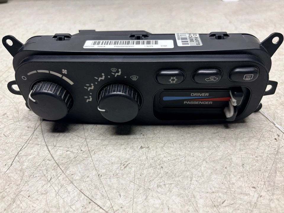 Dodge Ram 2002-2005 doble zona calefacción aire acondicionado control climático P55056323AC unidad J405 Foto 2 de 4