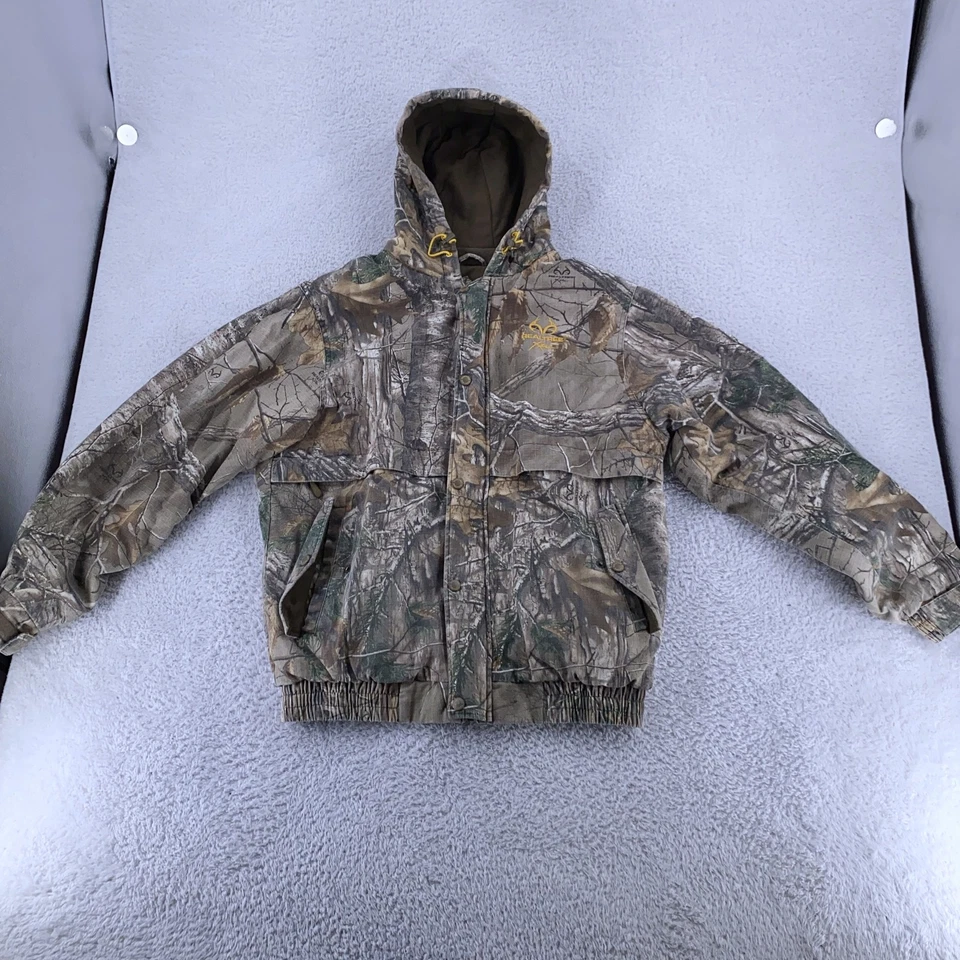 Chaqueta de camuflaje aislante Realtree para hombre abrigo de caza con capucha mediano Foto 2 de 4