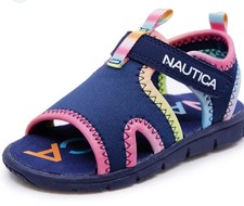 Nautica Kids Sports Sandals Water Shoes Open Toe Sandal Girl size 8