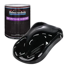 ProductionShop 1 Quart Super Jet Black Performance Basecoat Auto Paint
