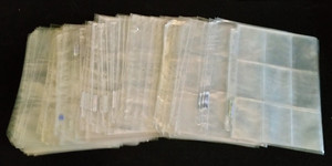 100 MIXED LOT TRADING CARD SLEEVES LOT OF 100 TRADING CARD PAGES 9 POCKET ULTRA