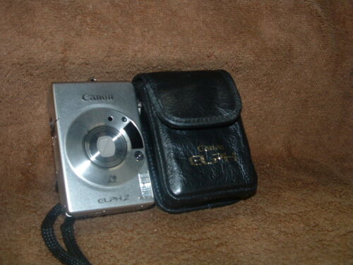 VINTAGE CANON ELPH 2 CAMERA WITH CASE - Picture 1 of 3