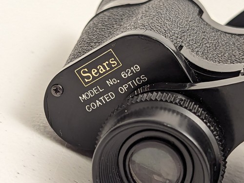Vintage Sears Coated Optics Model 6219 7x35 Binoculars 348FT@1000YDS - Picture 4 of 10