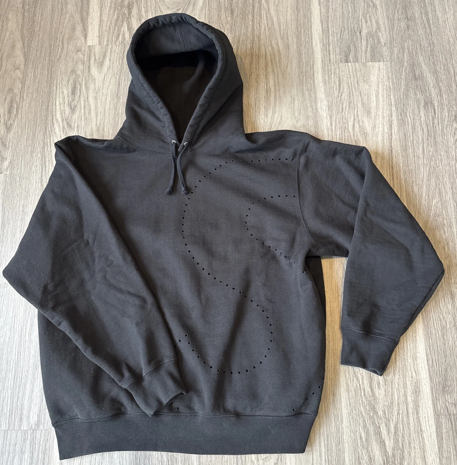 Felpa con cappuccio Supreme Laser Cut S Logo Nera Unisex Taglia Large. SS21