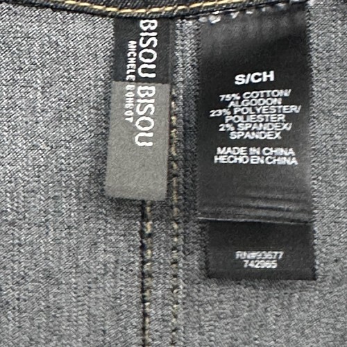 Vintage Y2k J LO Demin Jumpsuit Gr. Small Bisou Bisou Gürtel Low Rise Wide Leg - Bild 10 von 11