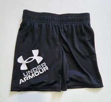 Under Armour Little Boys Prototype Logo Shorts Black Sz 4 - NWT
