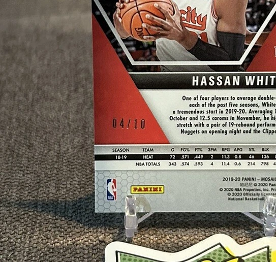 2019-20 Mosaic Basketball Haasan Whiteside Gold Disco /10 - Image 3 of 3