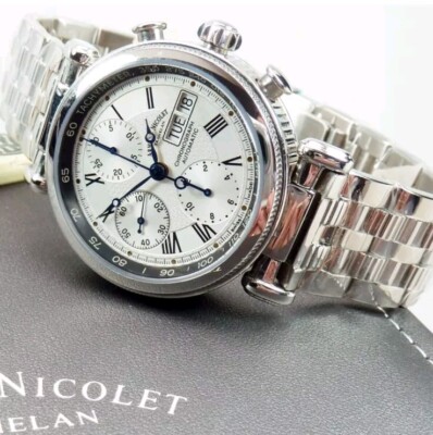 Armand Nicolet Chronograph  9428A-AN-M9420 Stainless Steel Watch