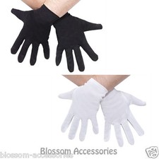 A321 Mens Womens White Black Santa Ninja Short Halloween Party Costume Gloves