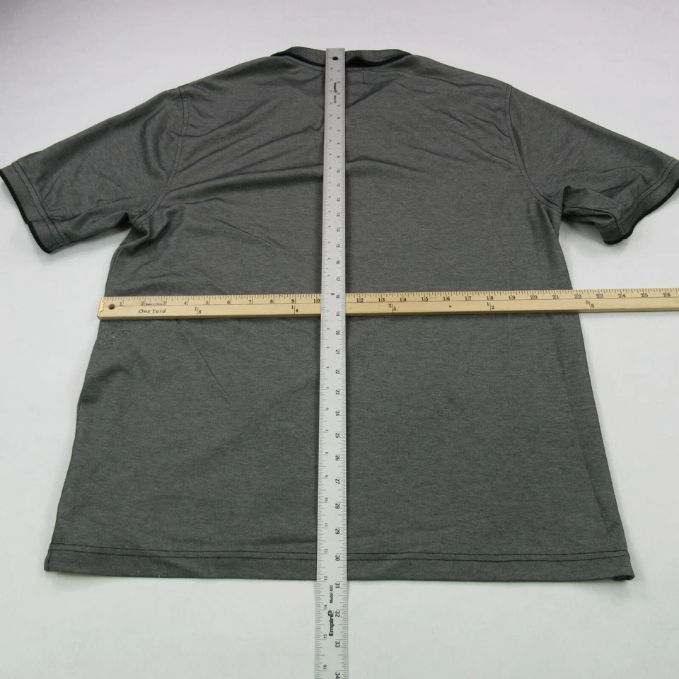 Greg Norman Shirt Mens Large Short Sleeve Gray Golf Polo Lightweight - Image 4 of 4