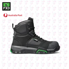 FXD work boots WB1 safety shoe composite toe zip sider (Black)