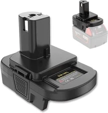USB Battery Adapter For Dewalt 20V Milwaukee 18V Convert to Ryobi 18V One+ Tool