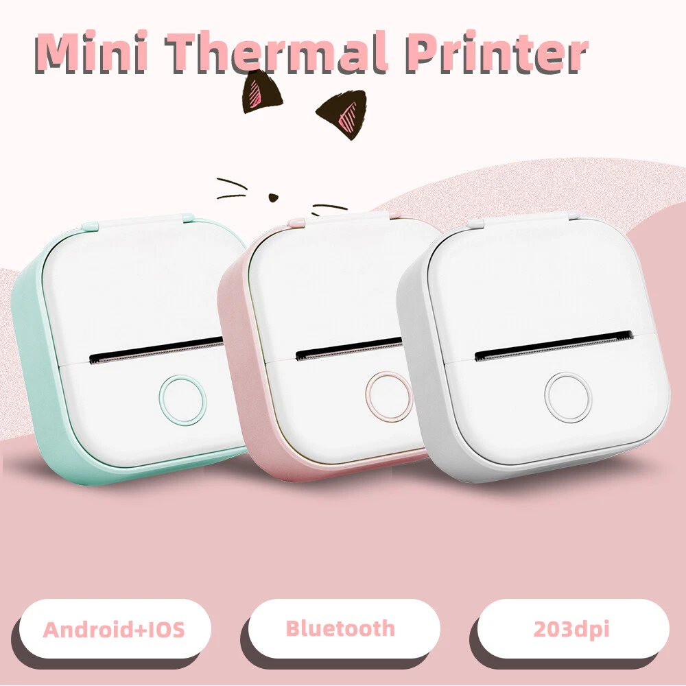 Phomemo T02 Mini Thermal Photo Printer Wireless Bluetooth Label Maker  Inkless