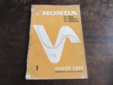 Honda TL125 TL125K1 TL125K2  Parts list catalugue Teile-Katalog Ersatzteilliste