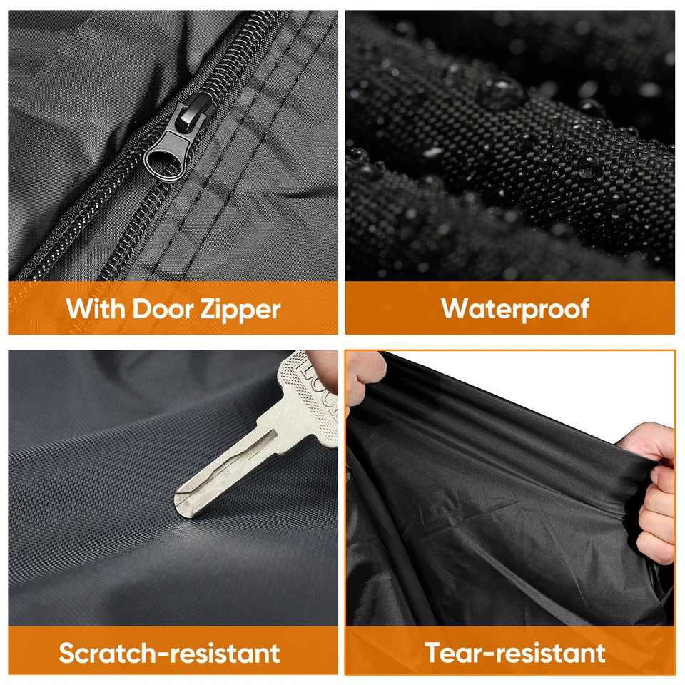 Cubierta de coche sedán para Chrysler 300 exterior a prueba de viento impermeable protección UV contra polvo Foto 4 de 4