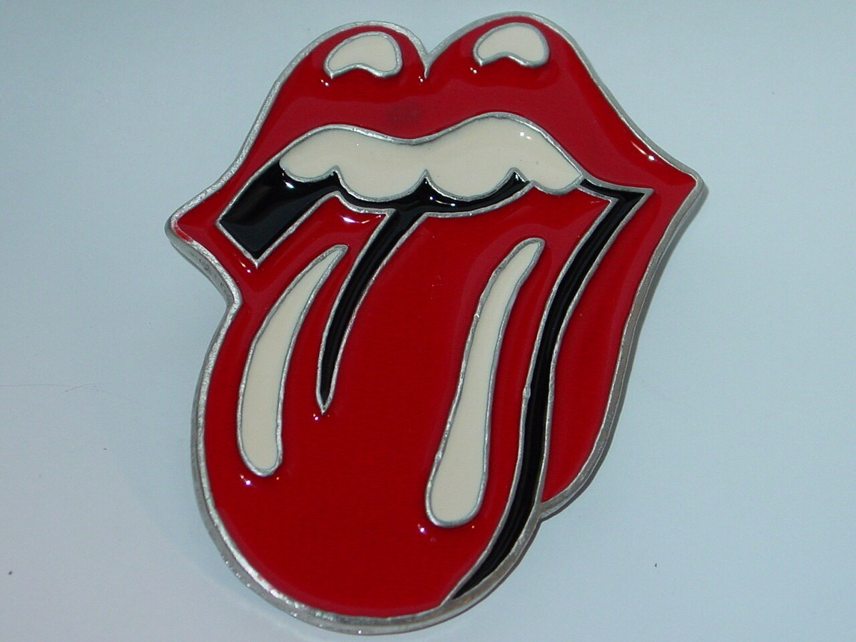 ROLLING STONES TONGUE LOGO COLLECTIBLE ROCK & ROLL BELT BUCKLE