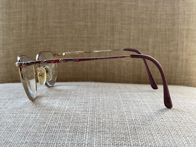 Laura Ashley Ladies Glasses Frame LYDIA Gold/Purple Tone Eyglasses Frame Japan Vintage Laura Ashley Women Eyeglasses Frame LYDIA Gold Tone  main image 3