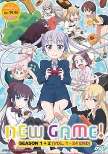 New Game Anime Dvd Season 1 2 Vol 1 24 End With English Audio Ebay