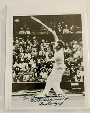 Don Budge Tennis Grand Slam Winner Signed Autographed 8x10" Photo 