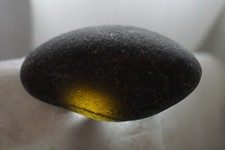 Black Sea Glass 52g RAREST OLDEST Pirate 1600s  le Sainte-Marie Madagascar mad7