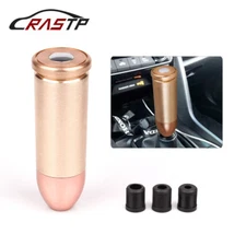 For Car Manual Transmission Shifter Lever With 3 Adapters Bullet Gear Shift Knob