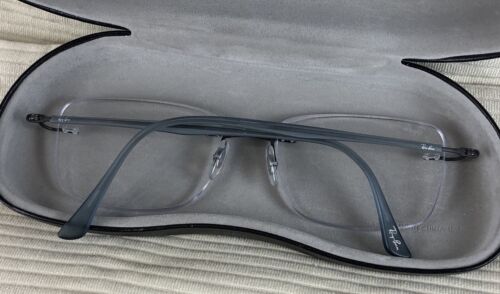 Marco de gafas Ray-Ban RB8725 1028 LightRay sin montura solo Italia 54-17-140 gris - Imagen 3 de 11