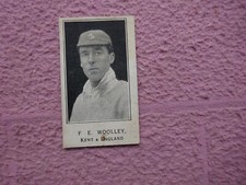 BARRATT - JUGADORES DE CRICKET Y FUTBOLISTAS 1925 # F WOOLLEY KENT (TARRAB) FR/nr GD