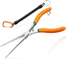 LEONTOOL Long Reach Needle Nose Pliers 7" Thin Extra Long Needle Nose Pliers ...