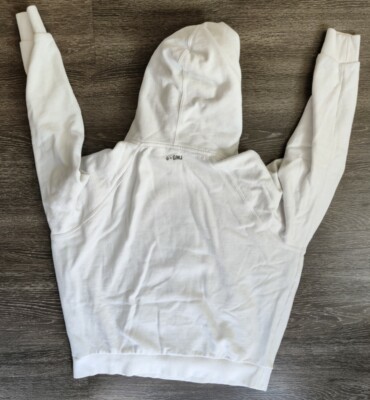Volcom Vintage boyfriend Hooded Sweatshirt Hoodie Sz L White
