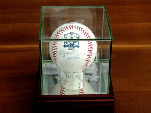 MARIANO RIVERA HOF NY YANKEE 602 SAVES SIGNED AUTO L/E OML BASEBALL STEINER CASE - Picture 2 of 4