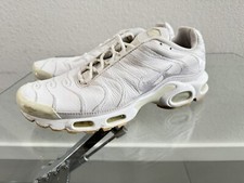 Nike Air Max Plus TN Triple White AJ2029-100 Sneakers Mens Size 9.5