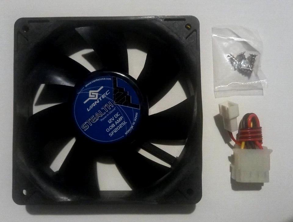 Vantec Stealth Double Ball Bearing Computer Case Fan 120mm 12cm - Image 2 of 4